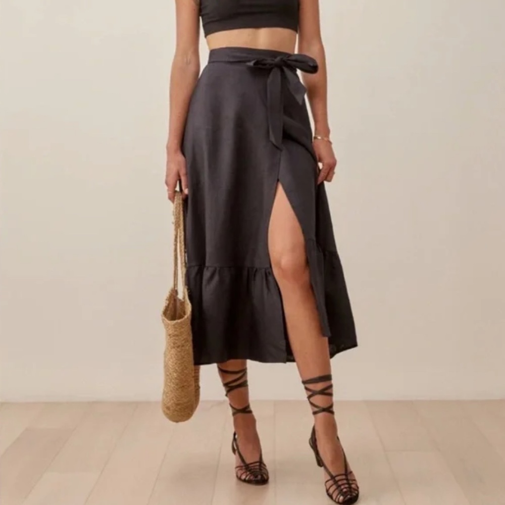 Reformation Julep linen skirt